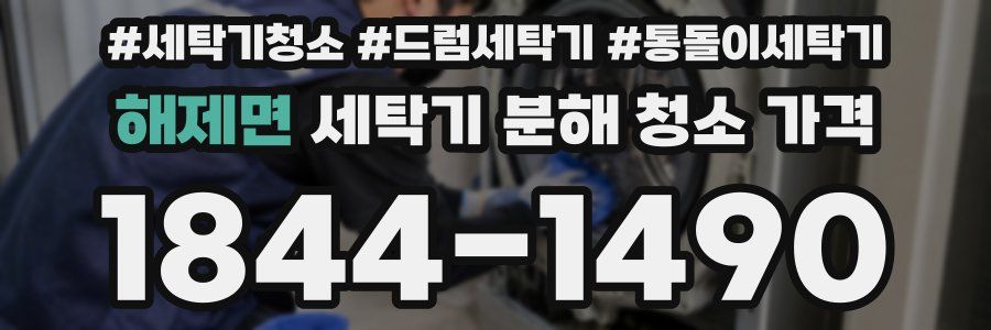 해제면 세탁기 분해 청소 가격