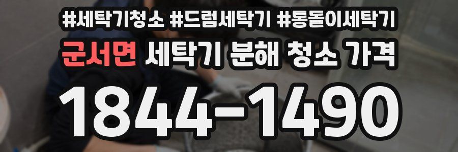 군서면 세탁기 분해 청소 가격