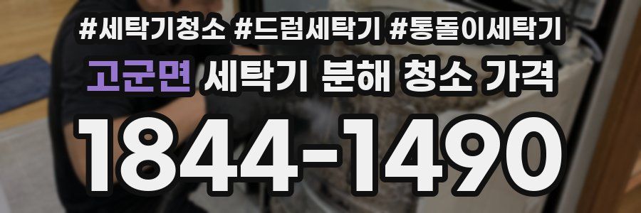 고군면 세탁기 분해 청소 가격