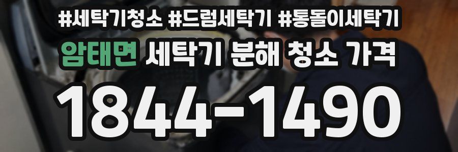 암태면 세탁기 분해 청소 가격