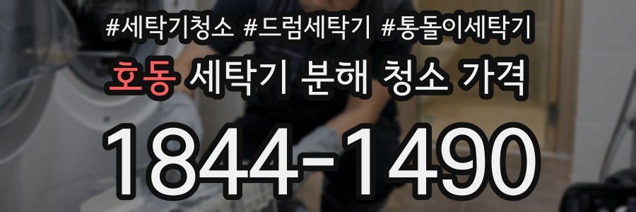 호동 세탁기 분해 청소 가격