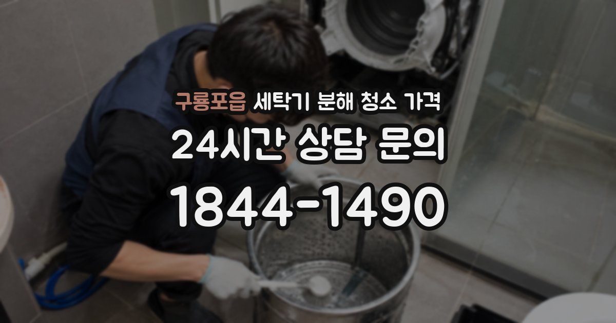 구룡포읍 세탁기 분해 청소 가격