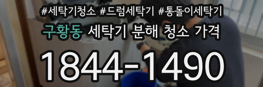 구황동 세탁기 분해 청소 가격