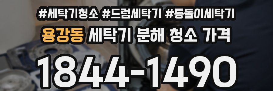 용강동 세탁기 분해 청소 가격