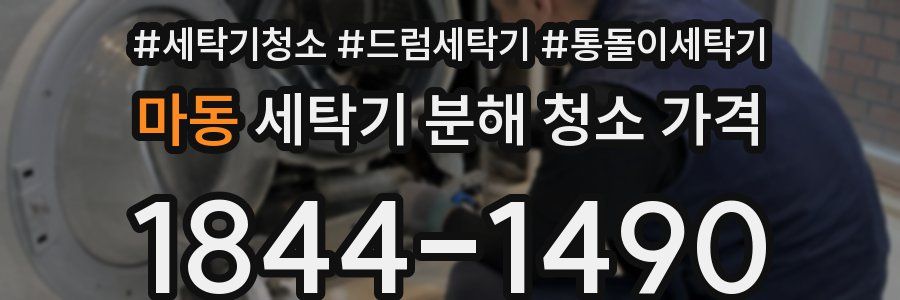 마동 세탁기 분해 청소 가격