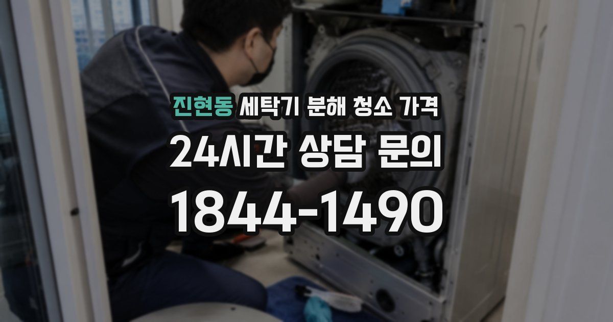진현동 세탁기 분해 청소 가격