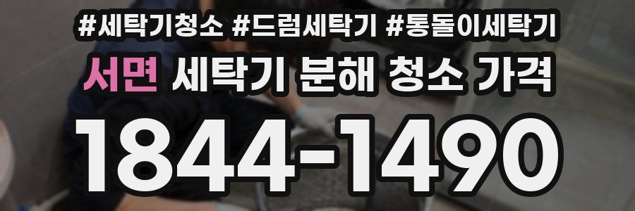 서면 세탁기 분해 청소 가격