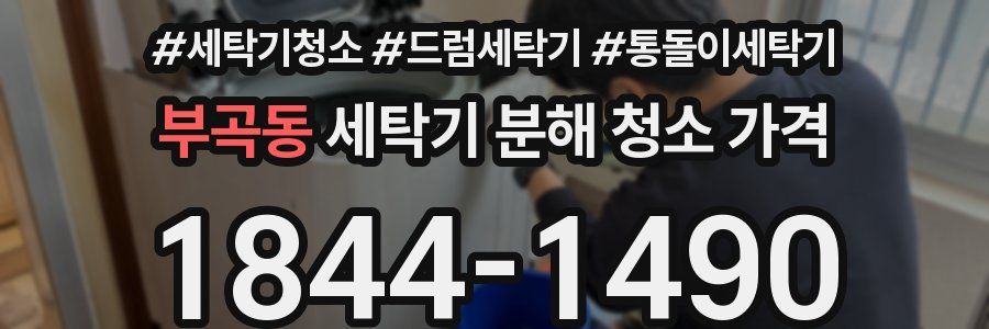 부곡동 세탁기 분해 청소 가격