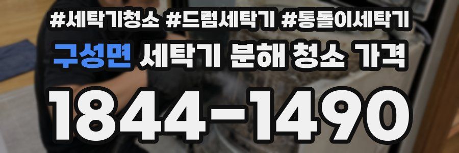 구성면 세탁기 분해 청소 가격