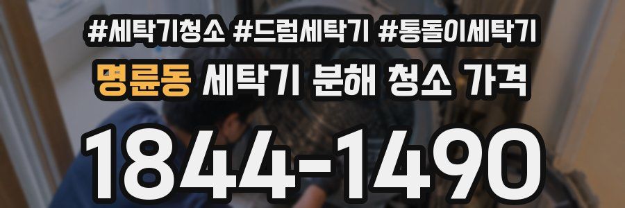 명륜동 세탁기 분해 청소 가격
