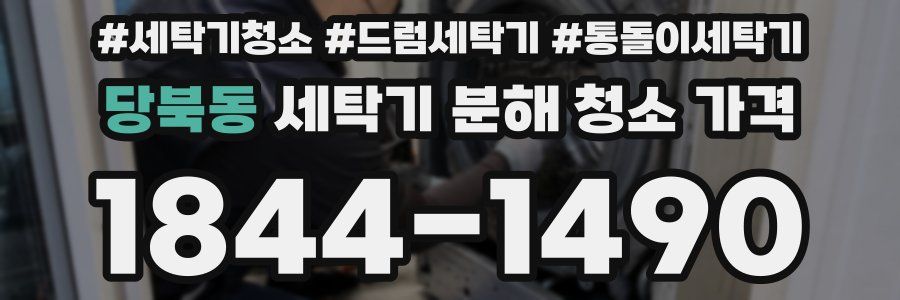 당북동 세탁기 분해 청소 가격