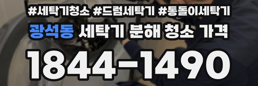 광석동 세탁기 분해 청소 가격