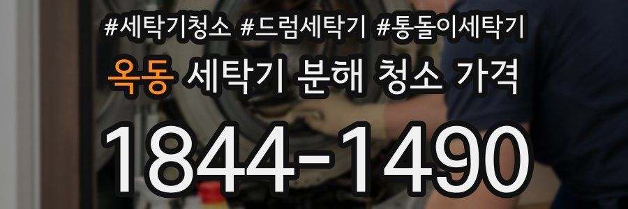 옥동 세탁기 분해 청소 가격