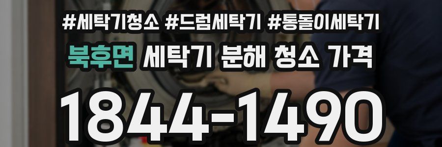 북후면 세탁기 분해 청소 가격