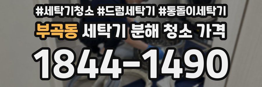 부곡동 세탁기 분해 청소 가격