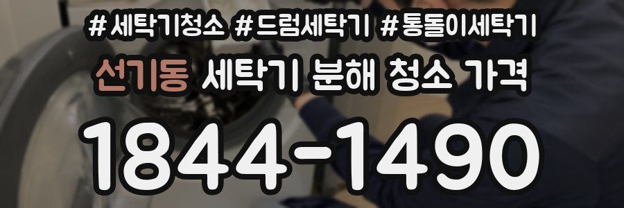 선기동 세탁기 분해 청소 가격