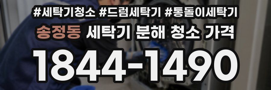 송정동 세탁기 분해 청소 가격