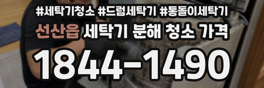 선산읍 세탁기 분해 청소 가격