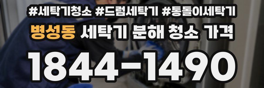 병성동 세탁기 분해 청소 가격