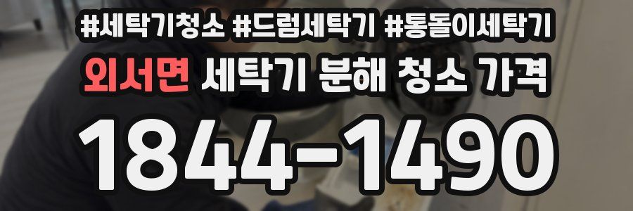 외서면 세탁기 분해 청소 가격