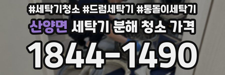산양면 세탁기 분해 청소 가격