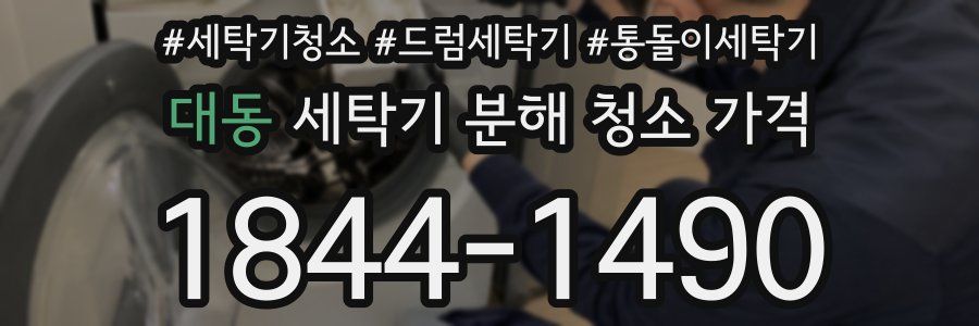 대동 세탁기 분해 청소 가격