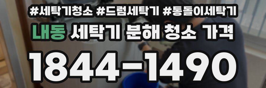 내동 세탁기 분해 청소 가격