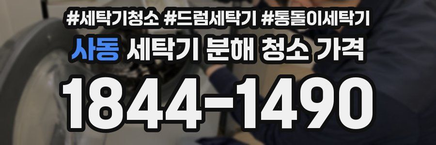 사동 세탁기 분해 청소 가격
