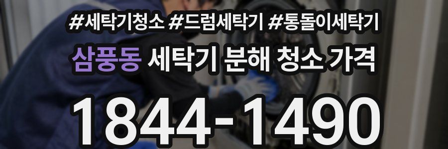 삼풍동 세탁기 분해 청소 가격