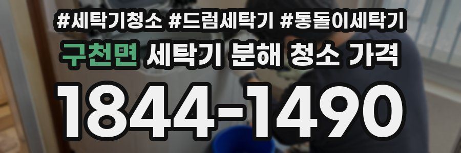 구천면 세탁기 분해 청소 가격