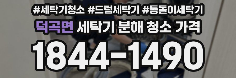 덕곡면 세탁기 분해 청소 가격