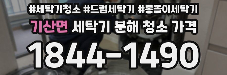 기산면 세탁기 분해 청소 가격