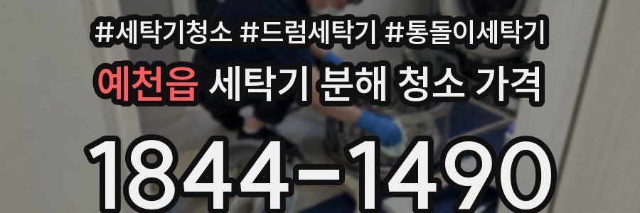 예천읍 세탁기 분해 청소 가격