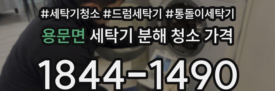 용문면 세탁기 분해 청소 가격