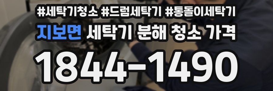 지보면 세탁기 분해 청소 가격