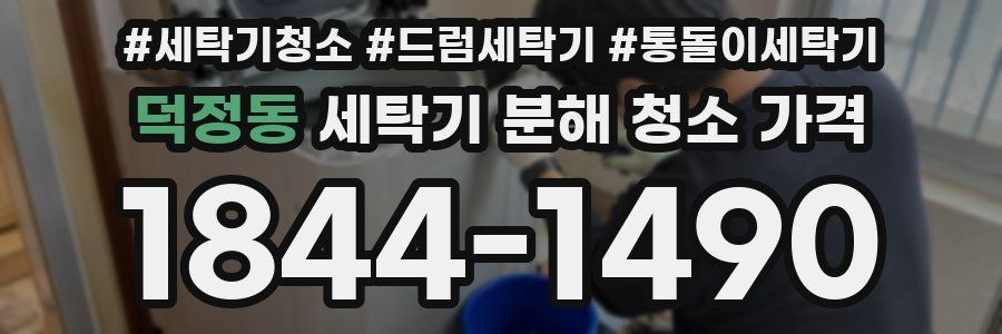 덕정동 세탁기 분해 청소 가격