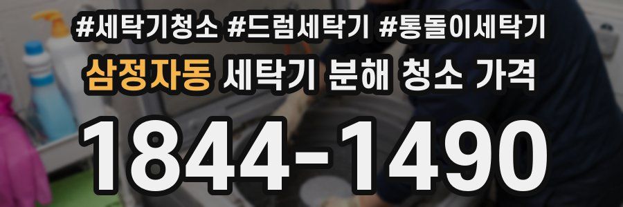 삼정자동 세탁기 분해 청소 가격
