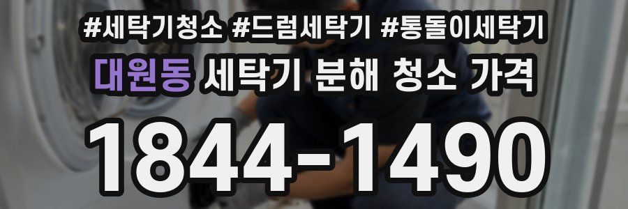 대원동 세탁기 분해 청소 가격