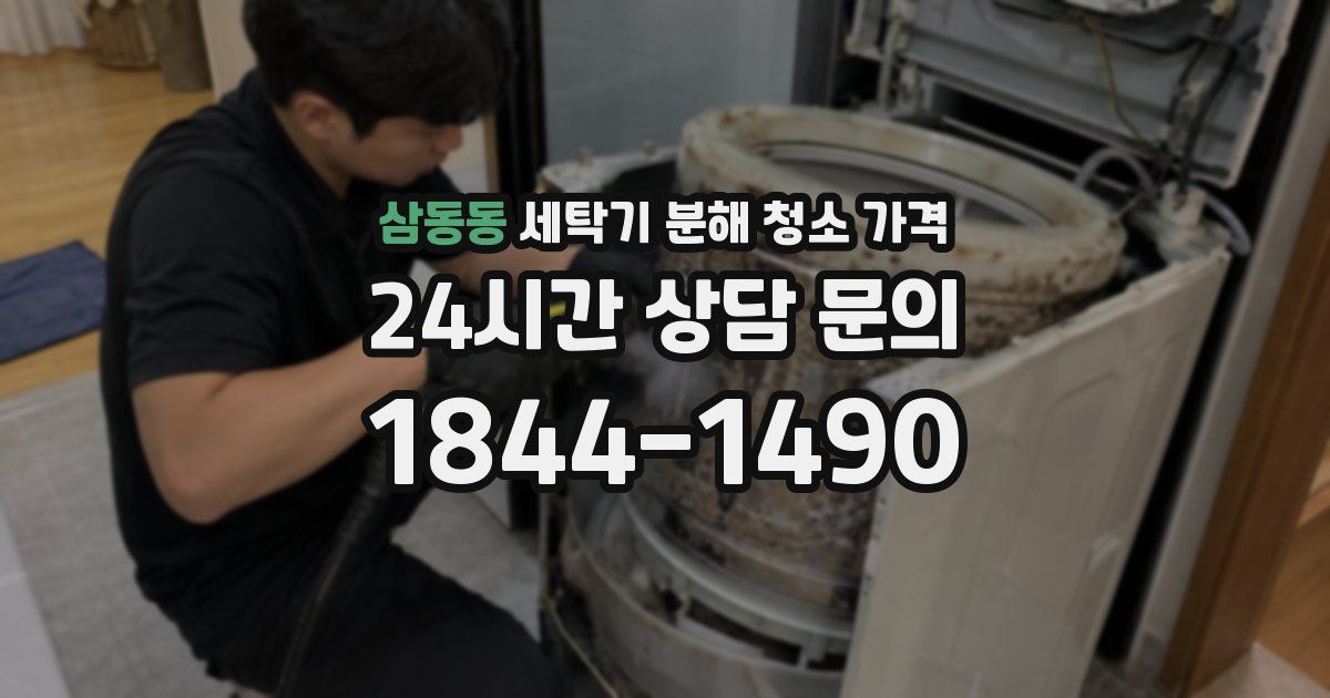 삼동동 세탁기 분해 청소 가격