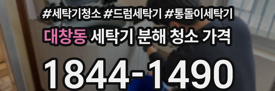 대창동 세탁기 분해 청소 가격
