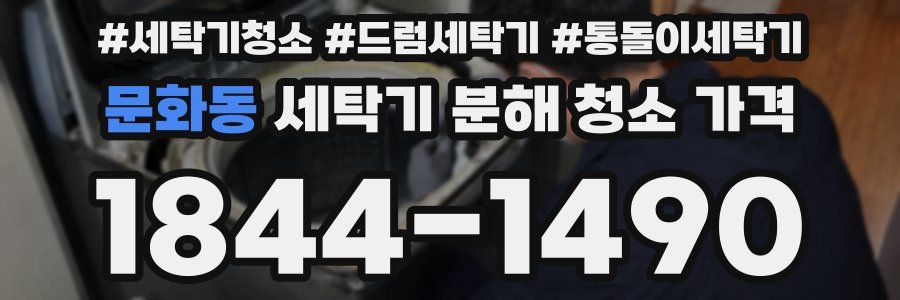 문화동 세탁기 분해 청소 가격