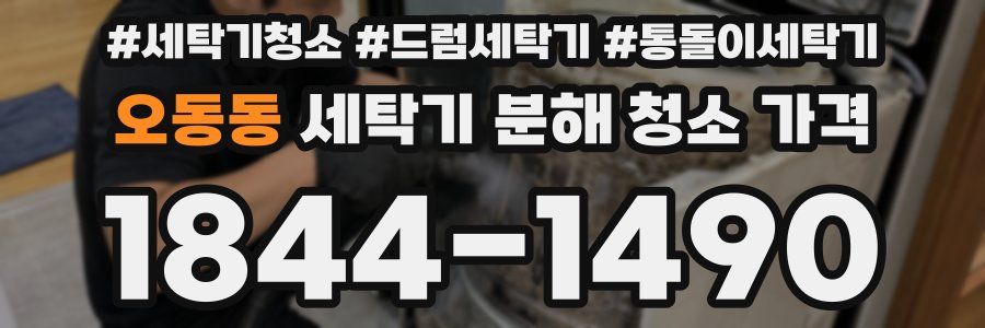 오동동 세탁기 분해 청소 가격