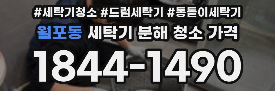 월포동 세탁기 분해 청소 가격