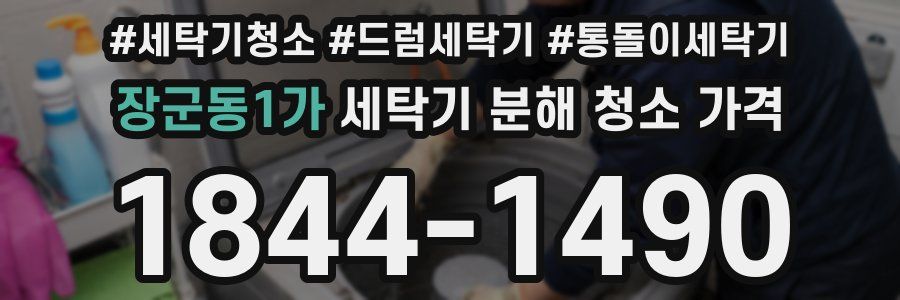 장군동1가 세탁기 분해 청소 가격