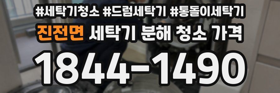 진전면 세탁기 분해 청소 가격