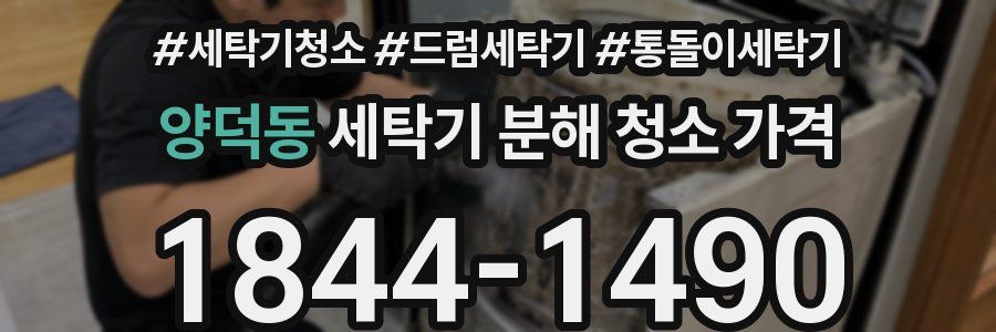 양덕동 세탁기 분해 청소 가격