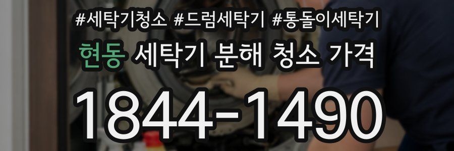 현동 세탁기 분해 청소 가격