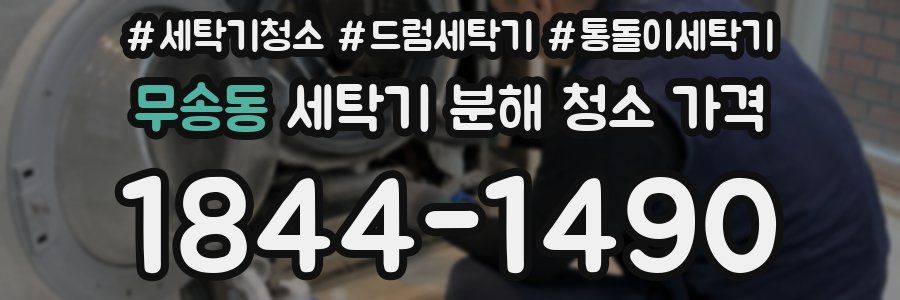 무송동 세탁기 분해 청소 가격