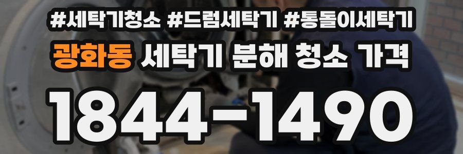 광화동 세탁기 분해 청소 가격
