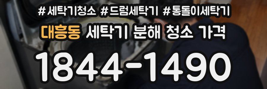 대흥동 세탁기 분해 청소 가격